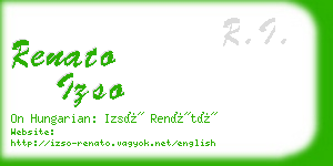 renato izso business card